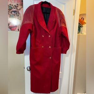 Emblem vintage red coat Sz 13/14